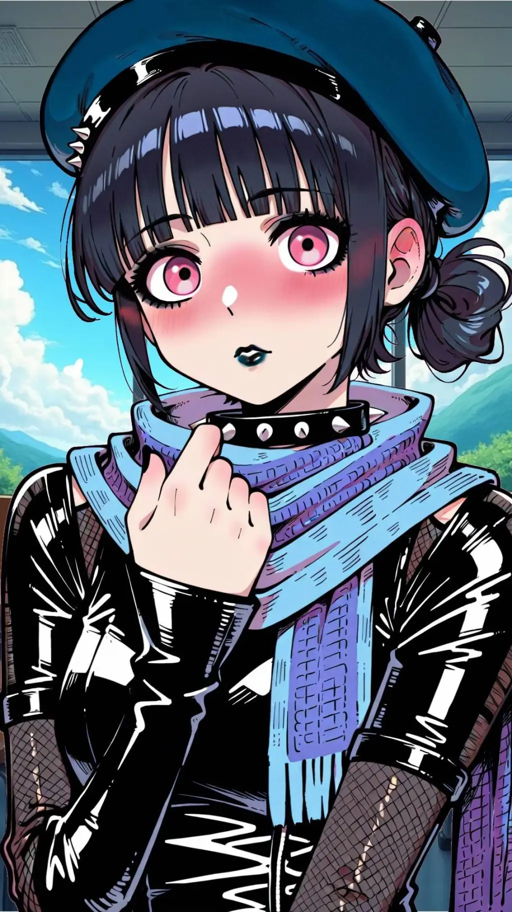 ai character: Kiki Mitutsuda  background