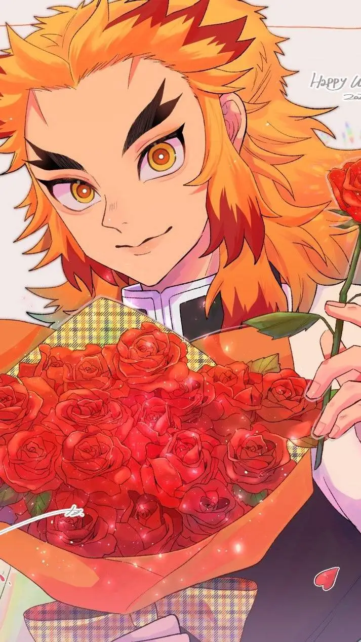 ai character: Rengoku se enamora background