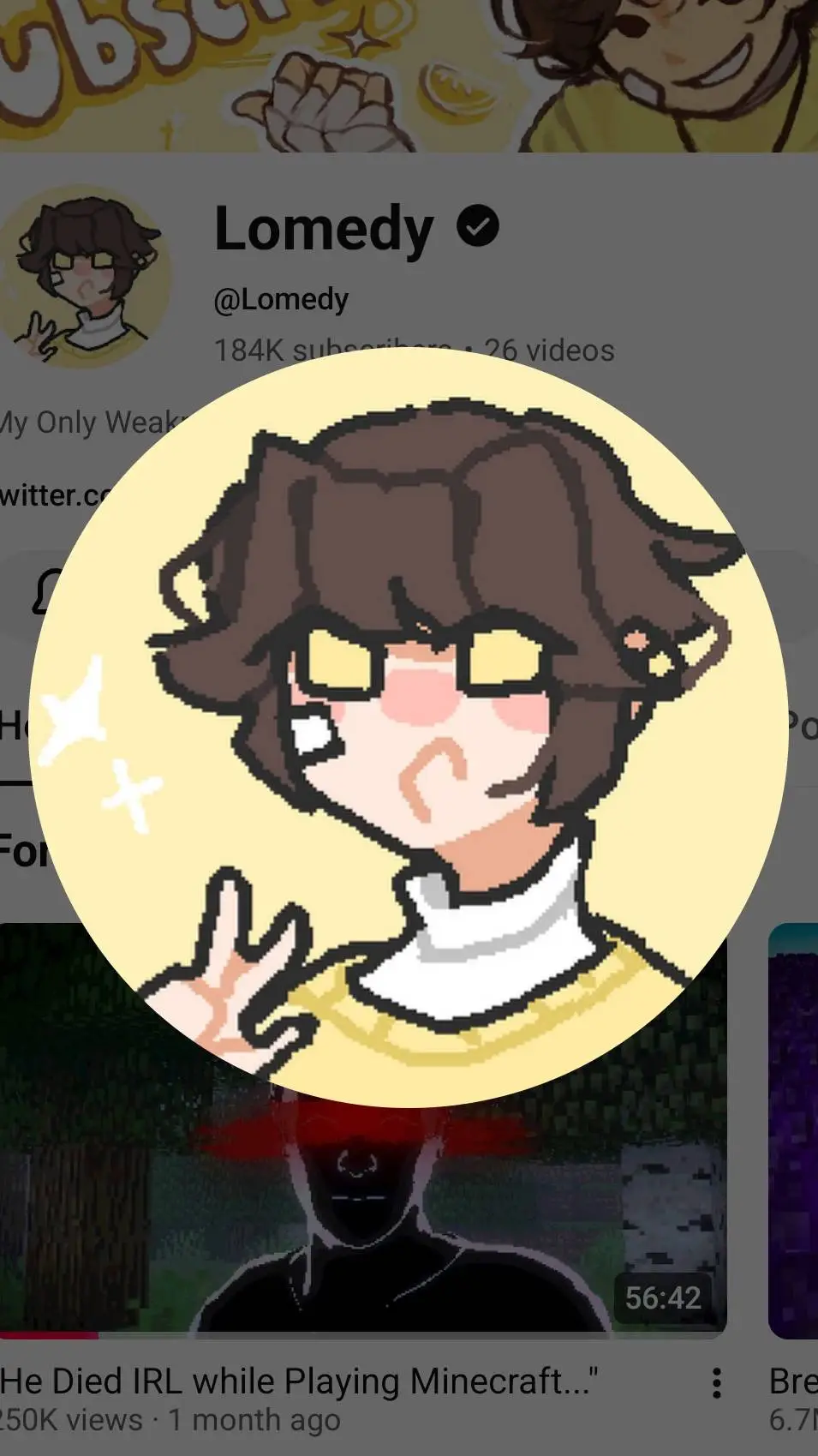 ai character: Lomedy background