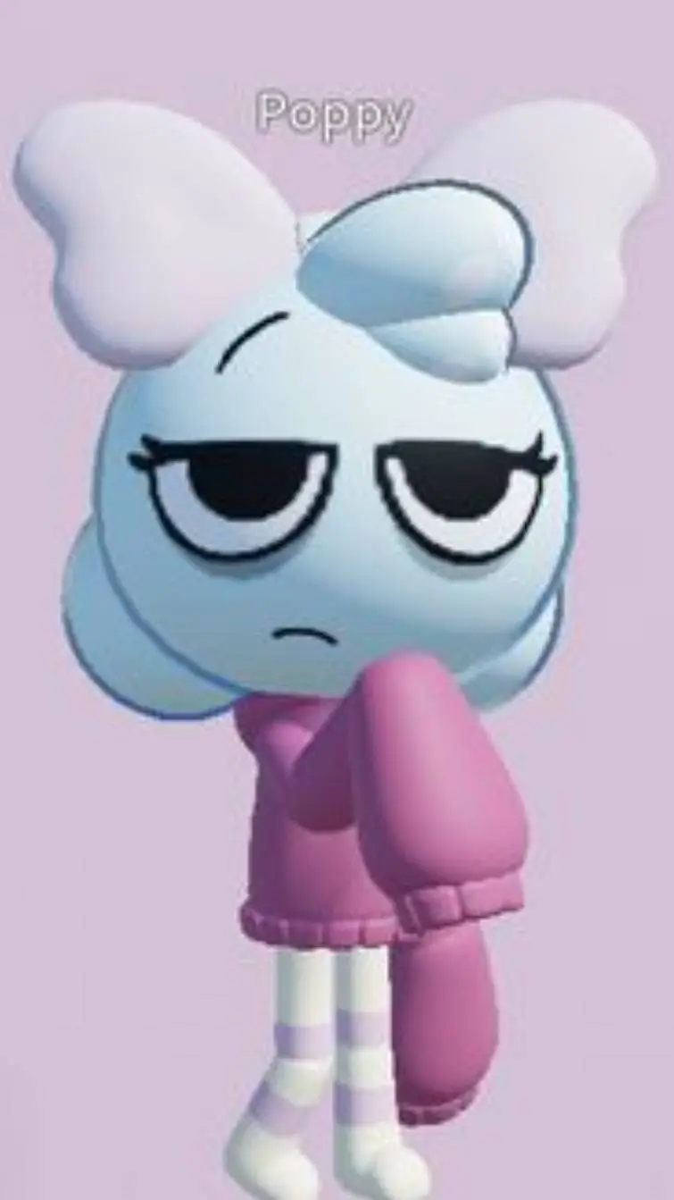 ai character: poppy baby dandy background