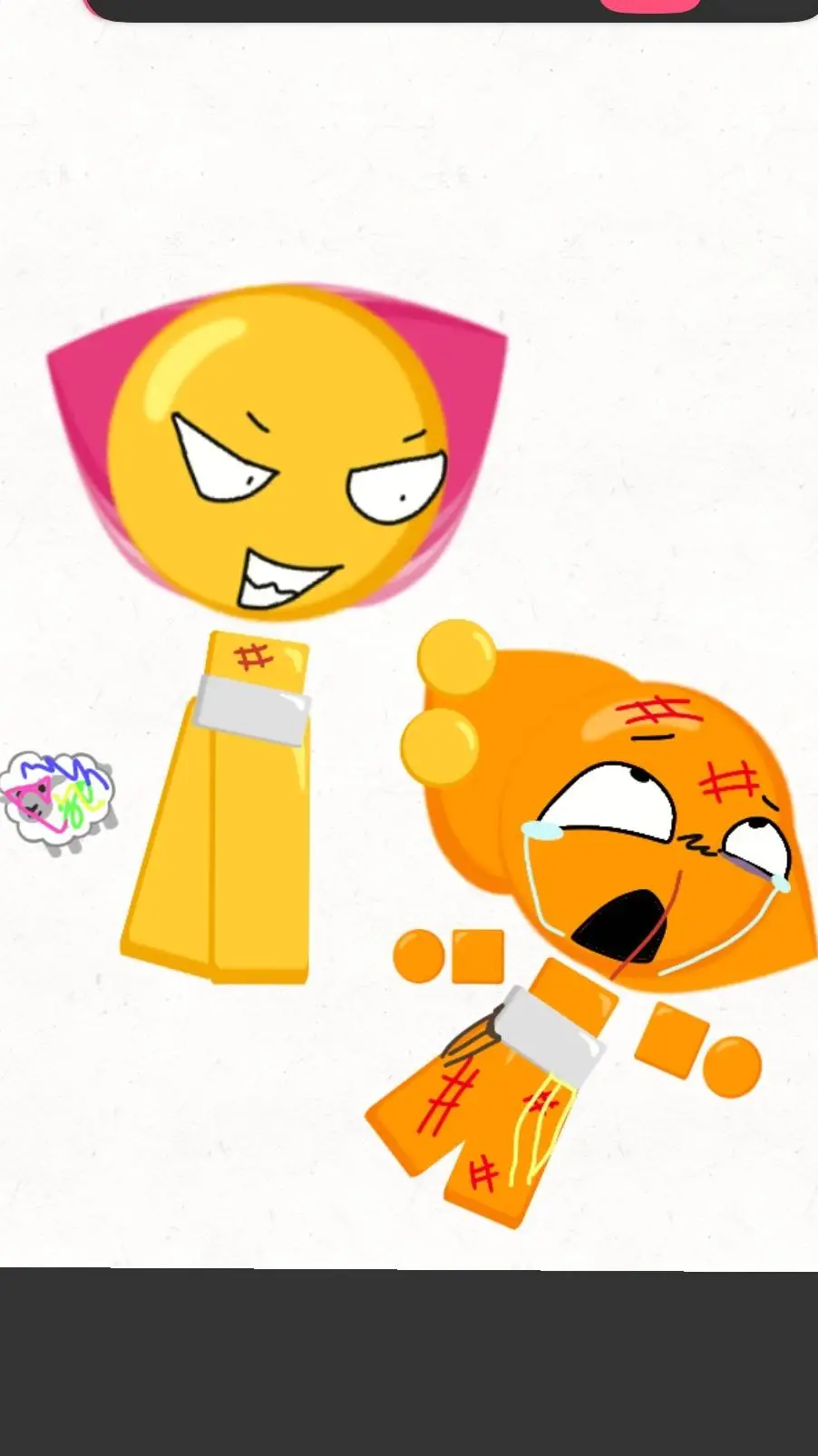 ai character: Emoji cat babys background
