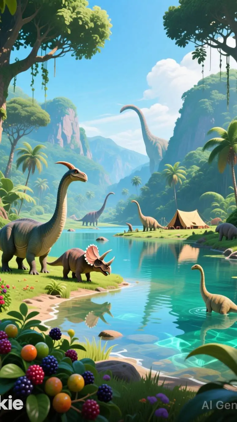 ai character: herbi valley background