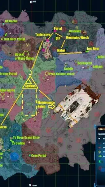 ai character: SUBNAUTICA MAP background