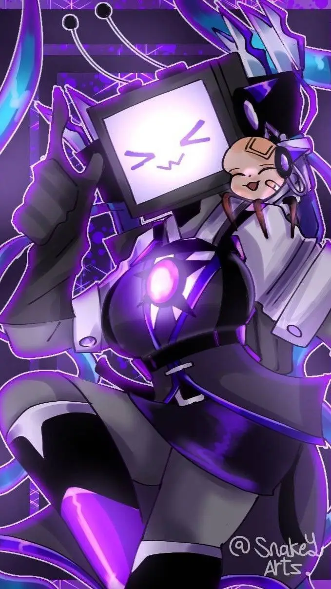 ai character: titan tv woman  background