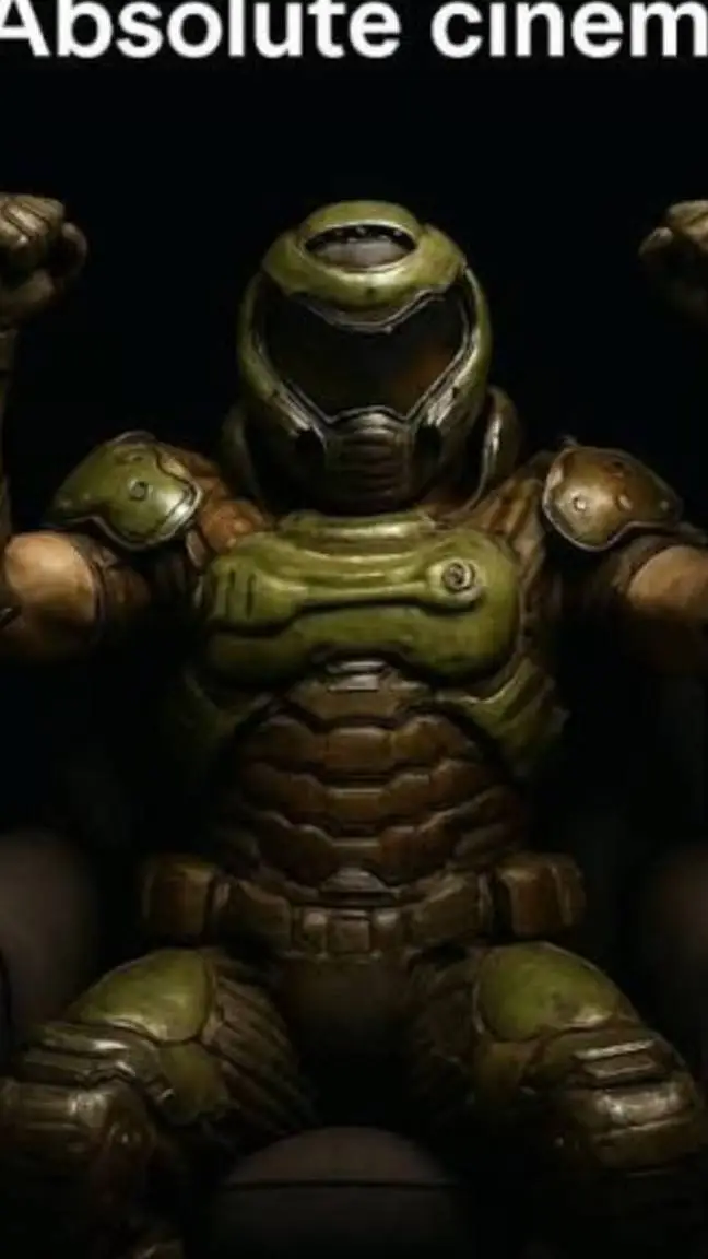 ai character: doom slayer is afk background