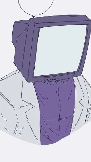 ai character: Scientist Tv Man❤️ background