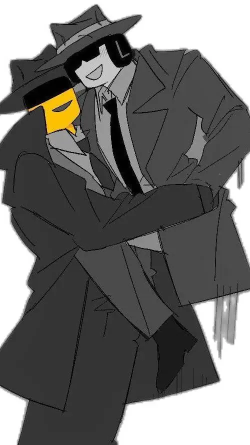 ai character: double fedora background