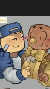 ai character: 💛Banana x taunt 💙 background