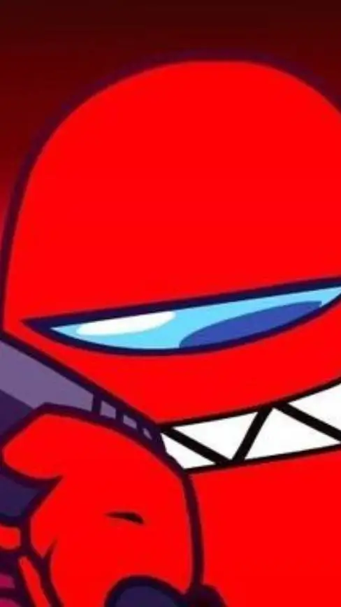 ai character: FNF red background