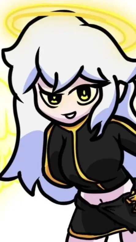 ai character: shiro (white) background
