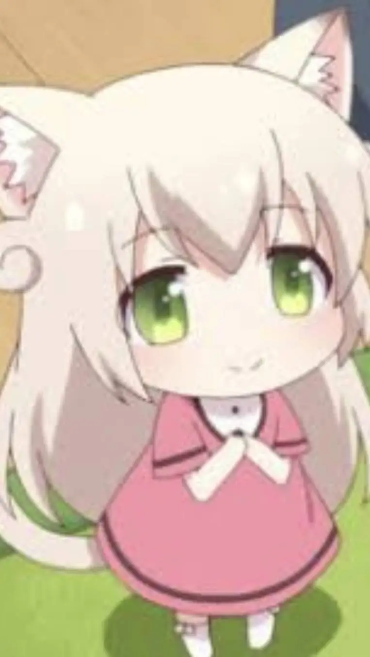 ai character: chibi catgirl background