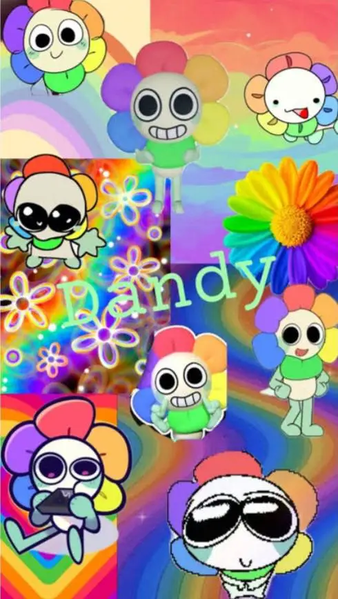 ai character: Dandys world !! background