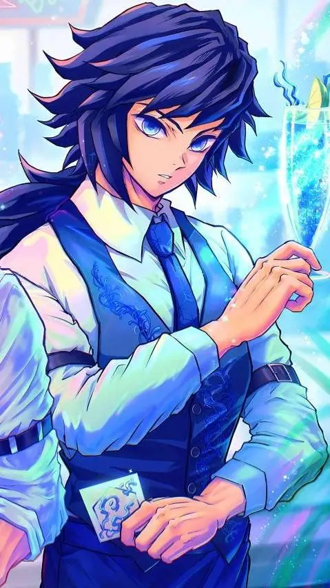 ai character: 💧Bartender Giyu💧 background
