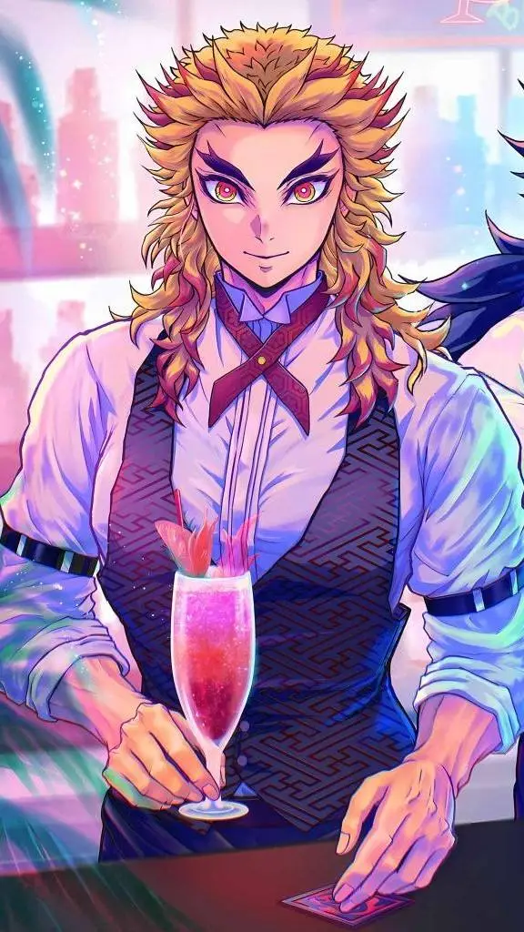 ai character: Bartender Rengoku🔥 background