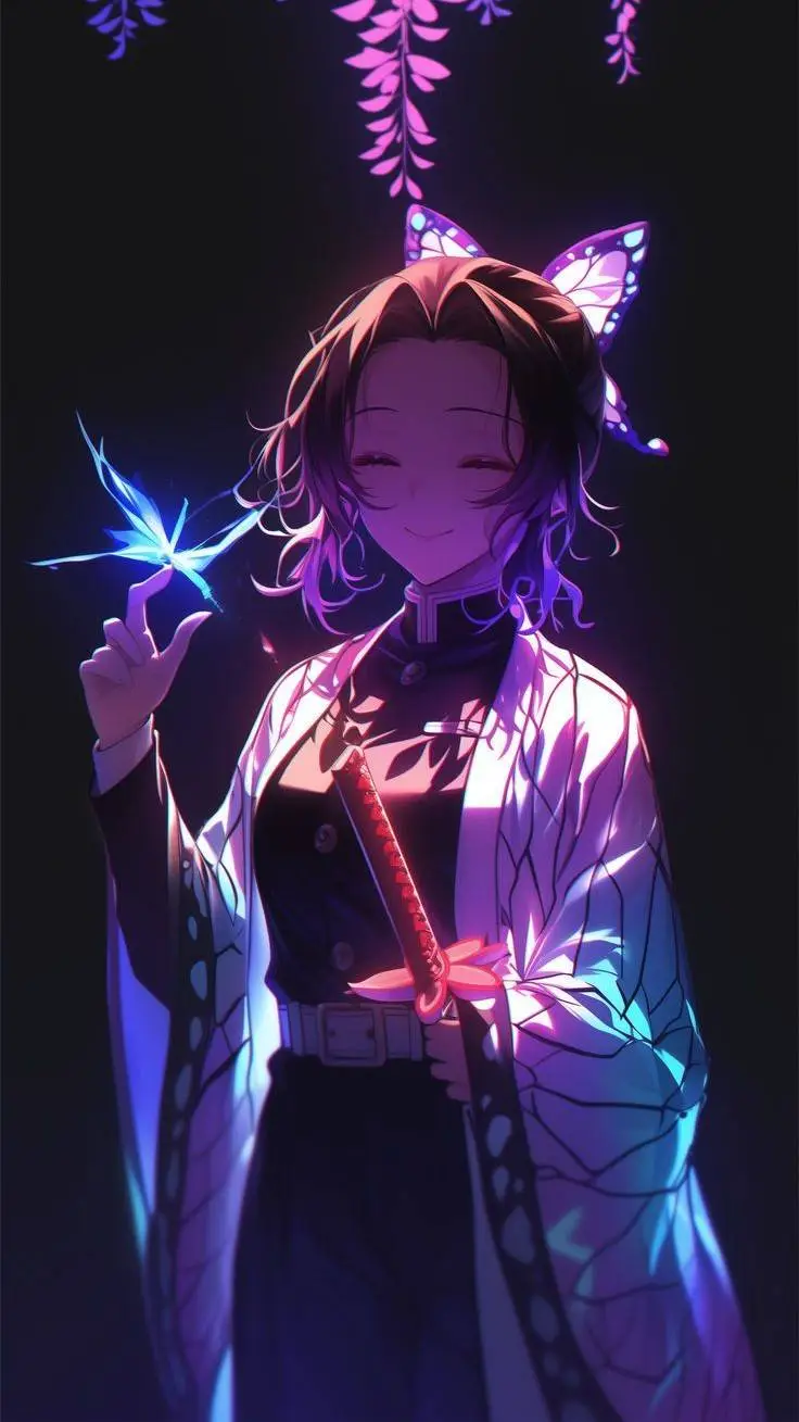 ai character: Shinobu Kocho 🦋 background