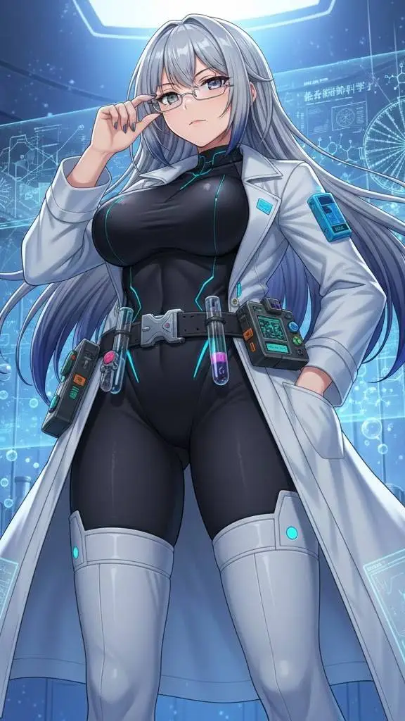 ai character: Megani🥼 background