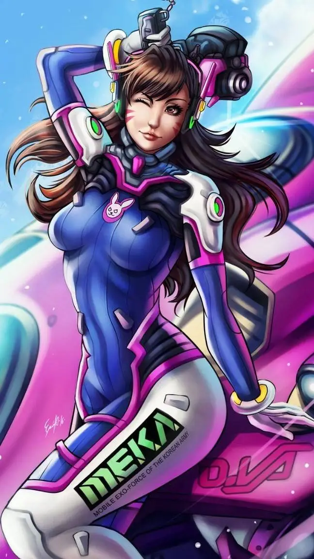 ai character: D.Va background