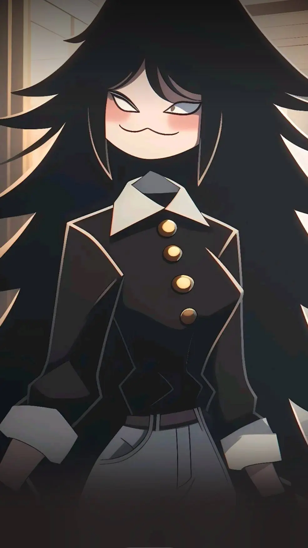 ai character: Miss circle background
