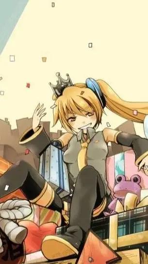 ai character: akita. Neru background