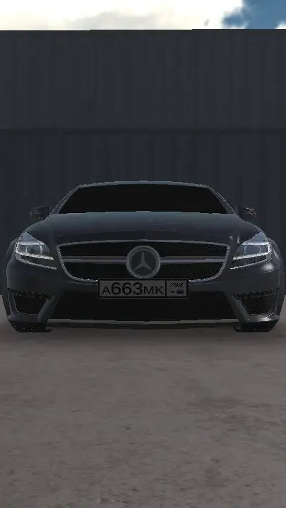 ai character: CLS 63s AMG background