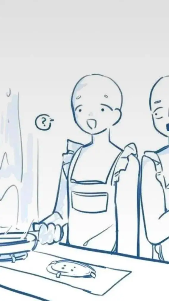 ai character: Megumi cocina background