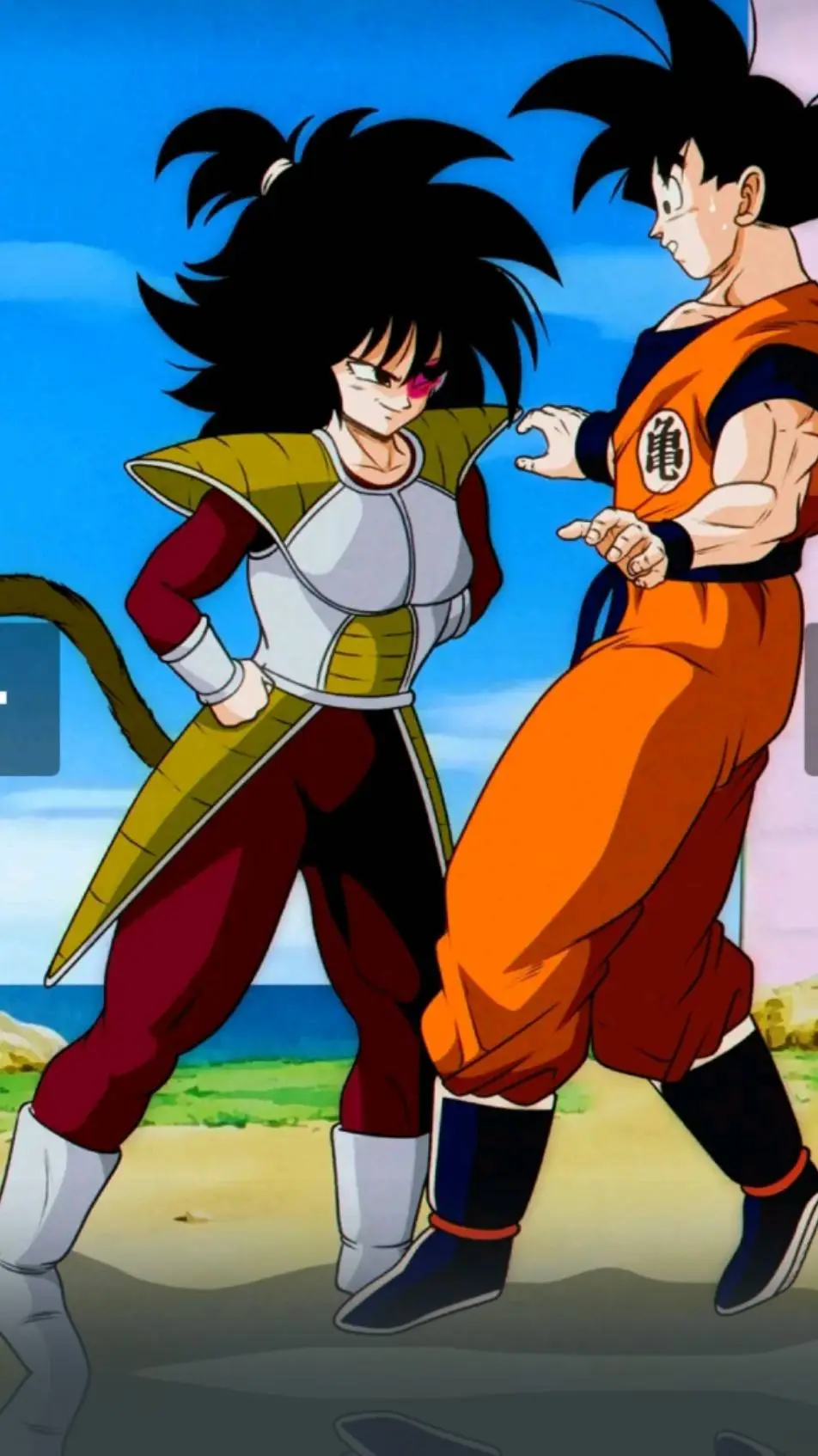 ai character: Rumi x Goku background