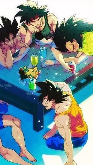 ai character: Saiyan sleepover background