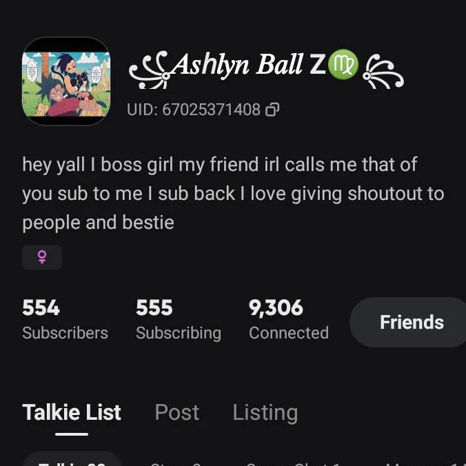 chat with ai character: 💚 Ashlyn Ball Z💚