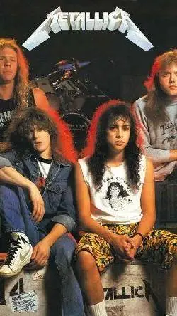 ai character: METALLICA  background