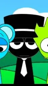 ai character: black × T/N background