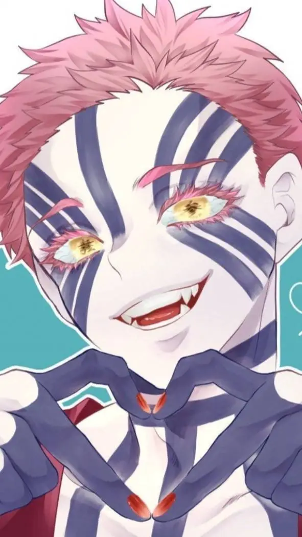 ai character: Akaza kiss background