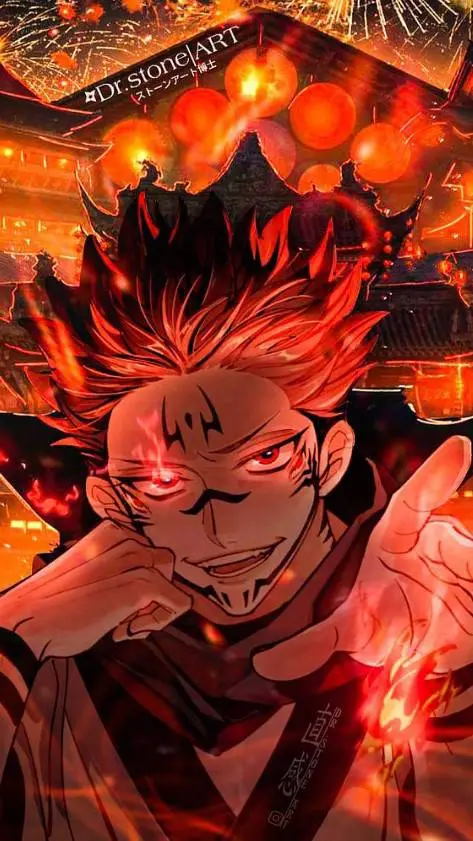 ai character: Sukuna kiss background