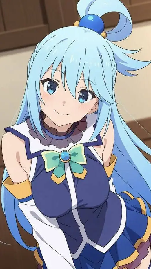 ai character: 💙Aqua💙 background