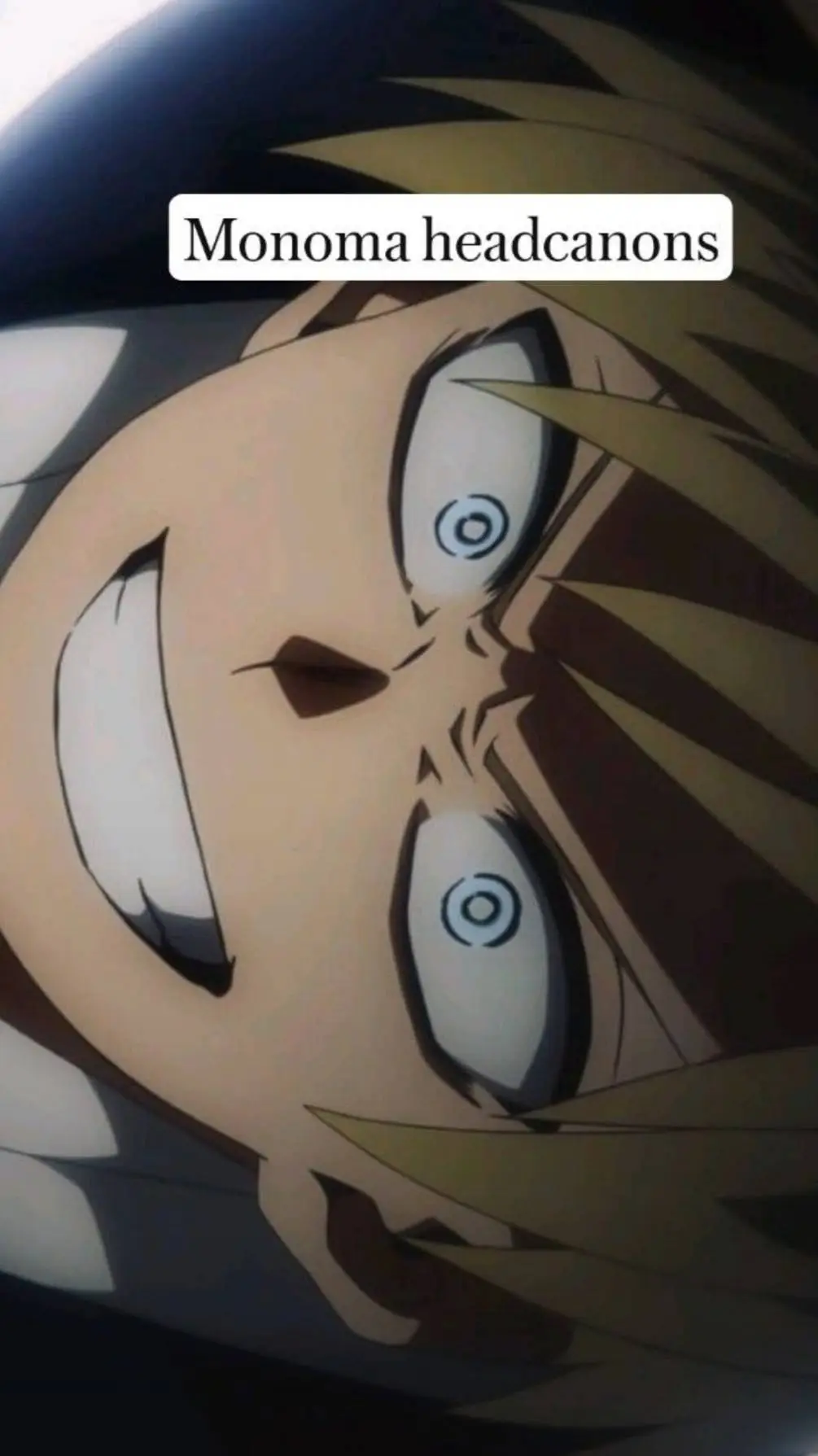 ai character: Monoma Neito bully background