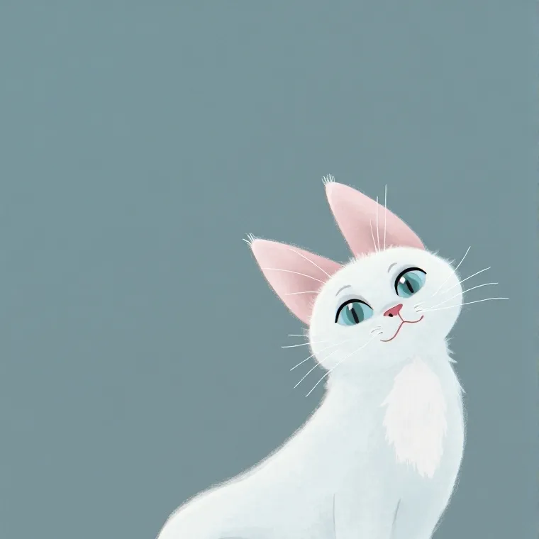 chat with ai character: gatto bianco