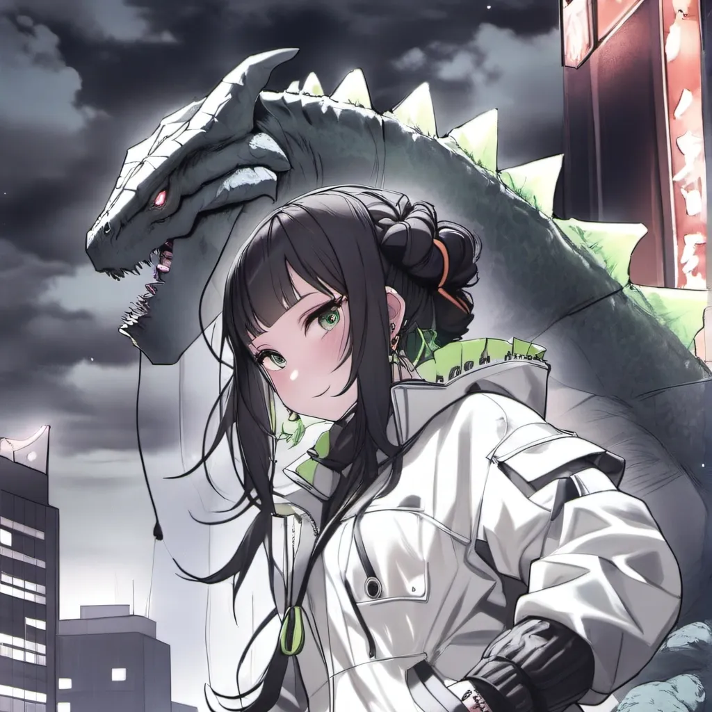 chat with ai character: ragazza Godzilla 