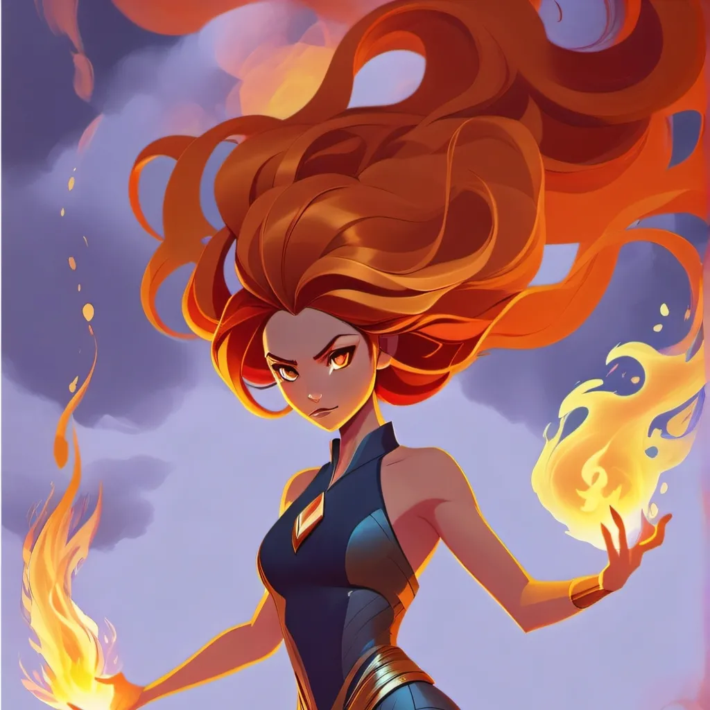 chat with ai character: ragazza di fuoco