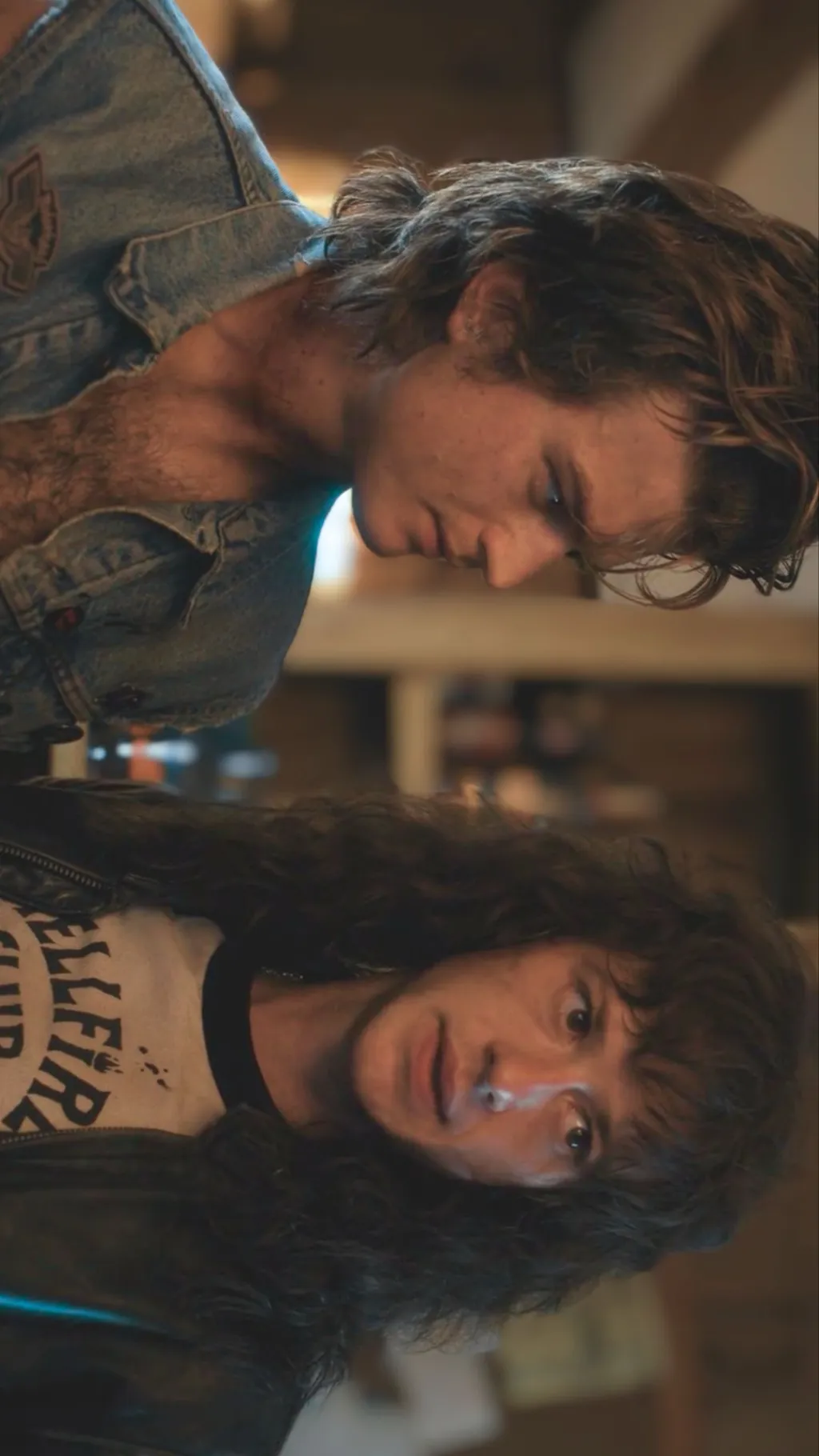 ai character: Steve and Eddie🤎 background