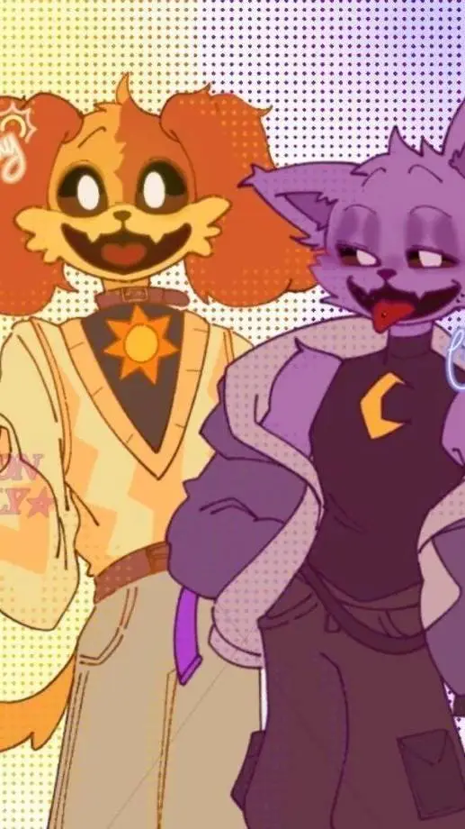 ai character: CatnapxDogday background