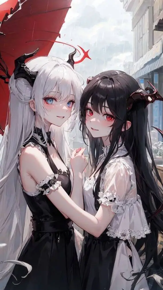 ai character: Gwenaëlle et Manon background