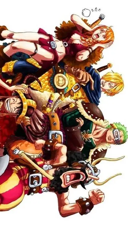 ai character: One Piece Elbaf background