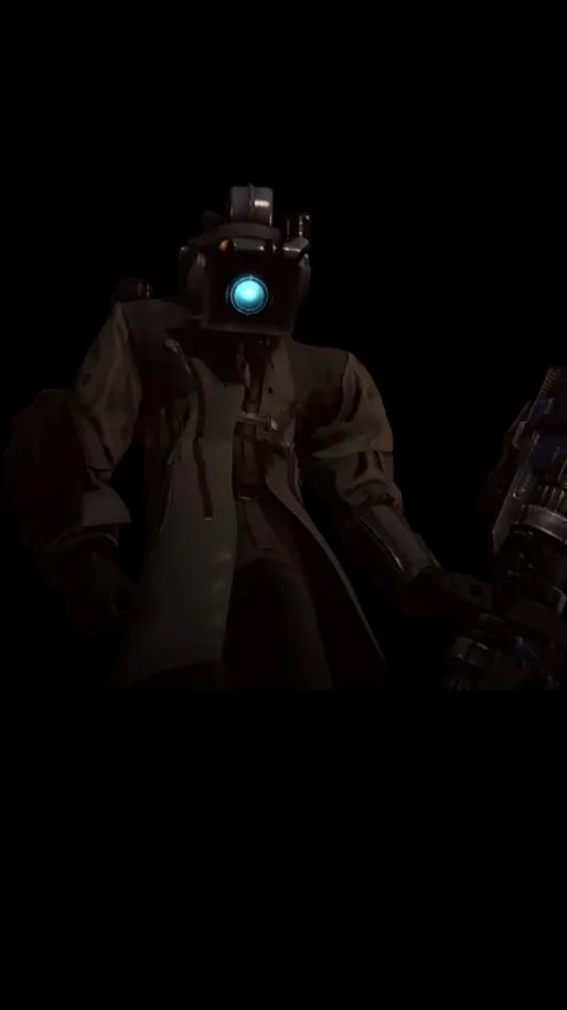 ai character: Big Lasercameraman background
