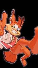 ai character: bubsy the bobcat  background