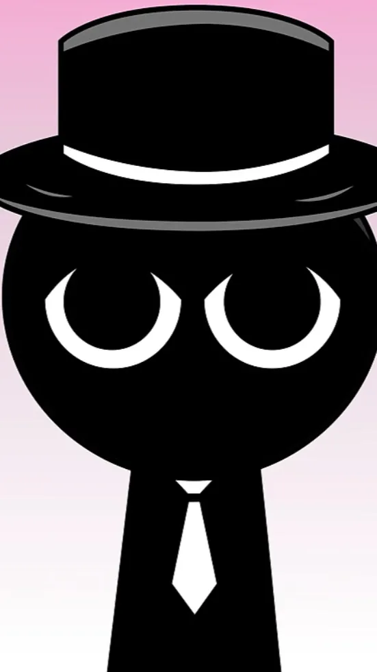 ai character: Mr black  background