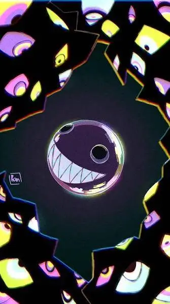 ai character: Bubble background