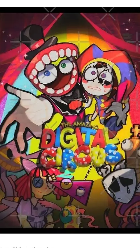 ai character: Digital circus!  background