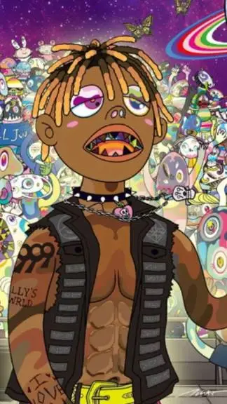 ai character: juice wrld background
