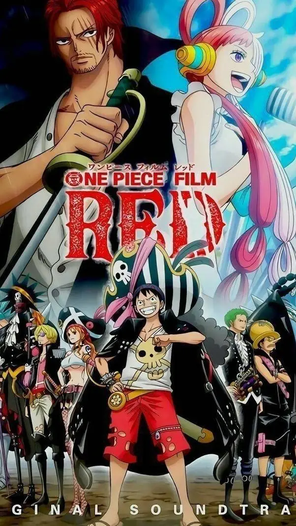 ai character: One Piece Red background