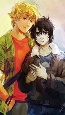 ai character: Solangelo 💛🖤 background