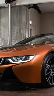 ai character: BMW i8 background